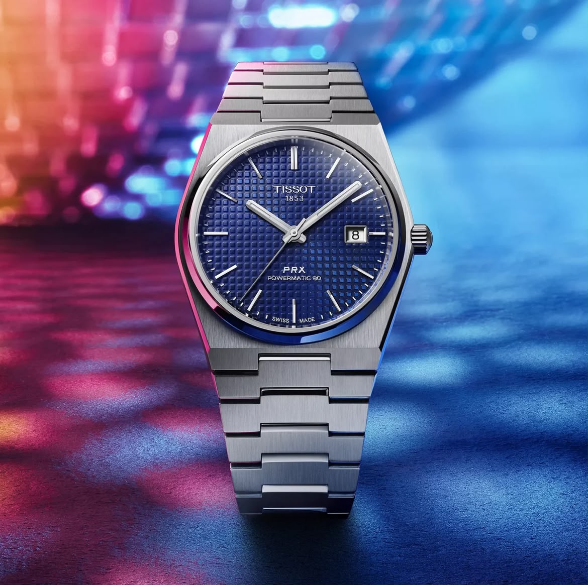 Tissot PRX Powermatic 80 40 mm Mavi Kadran Erkek Kol Saati