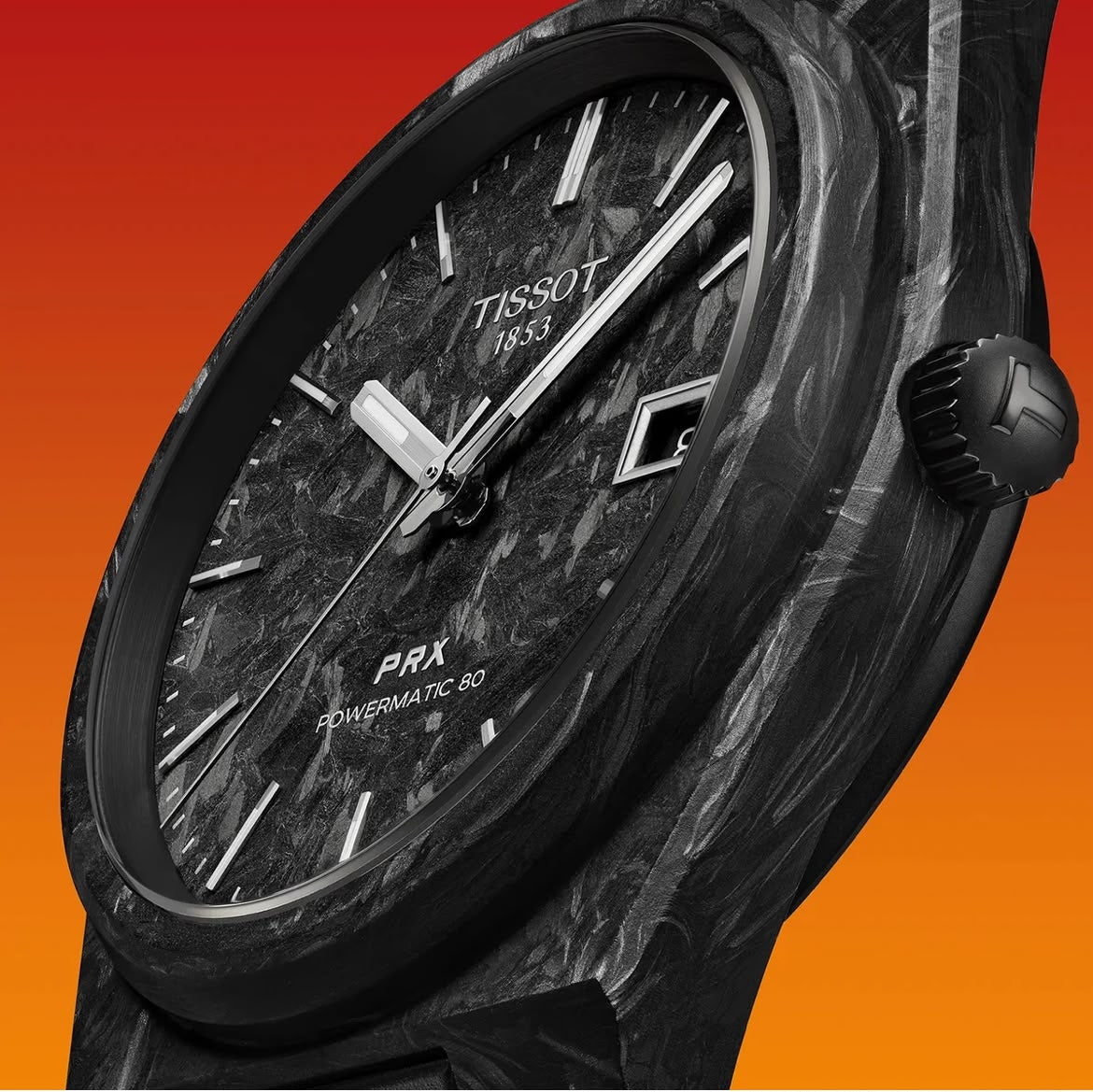 Tissot PRX Powermatic 80 Forged Carbon 40 mm Erkek Kol Saati