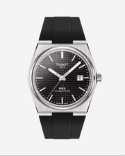 Tissot PRX Powermatic 80 40 mm Siyah Kadran Kauçuk Kordon Erkek Kol Saati