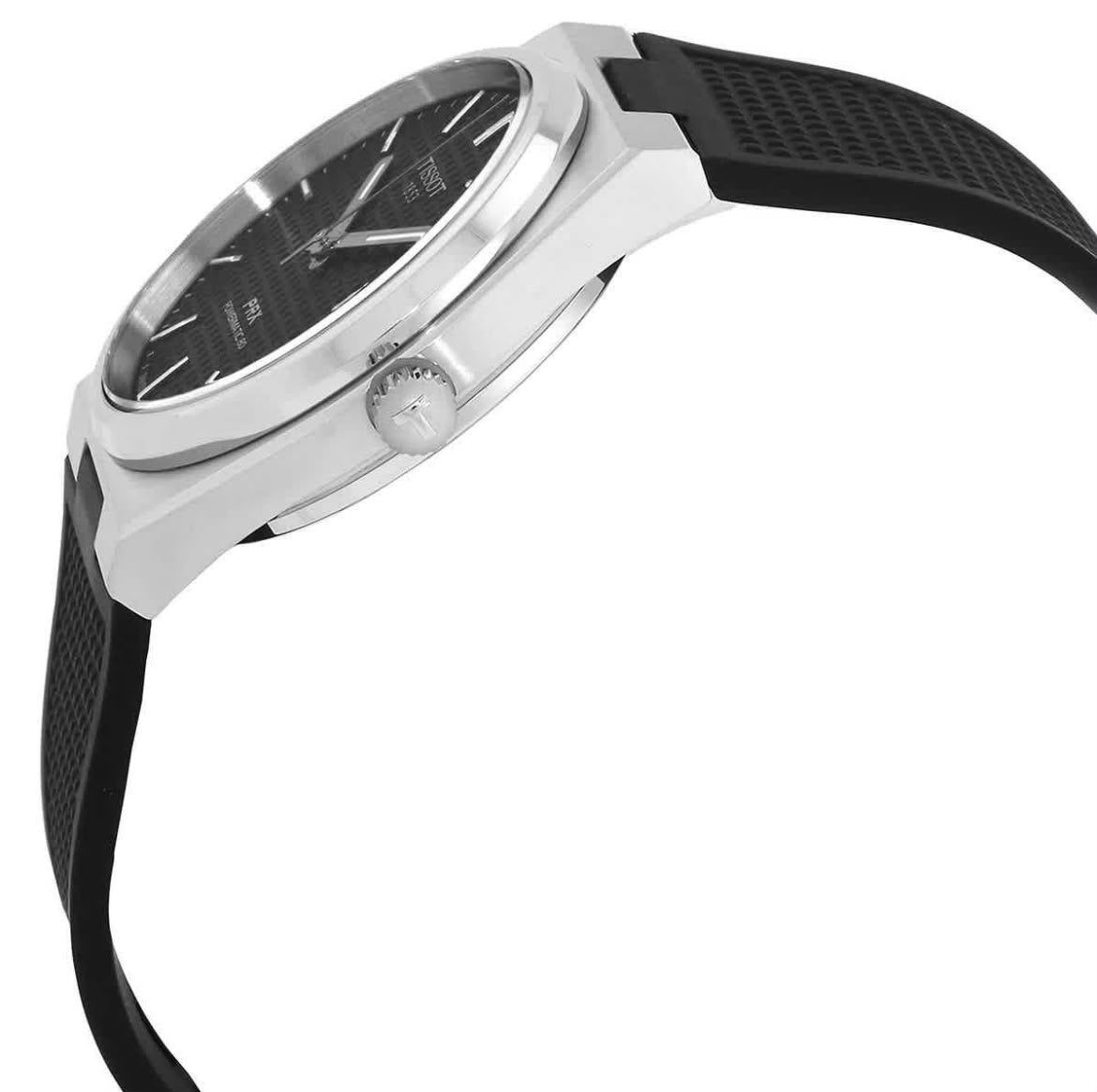 Tissot PRX Powermatic 80 40 mm Siyah Kadran Kauçuk Kordon Erkek Kol Saati