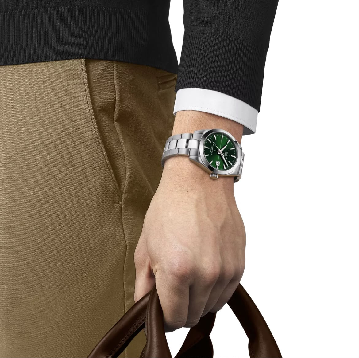 Tissot Gentleman Powermatic 80 Silicium 40 mm Yeşil Kadran Erkek Kol Saati