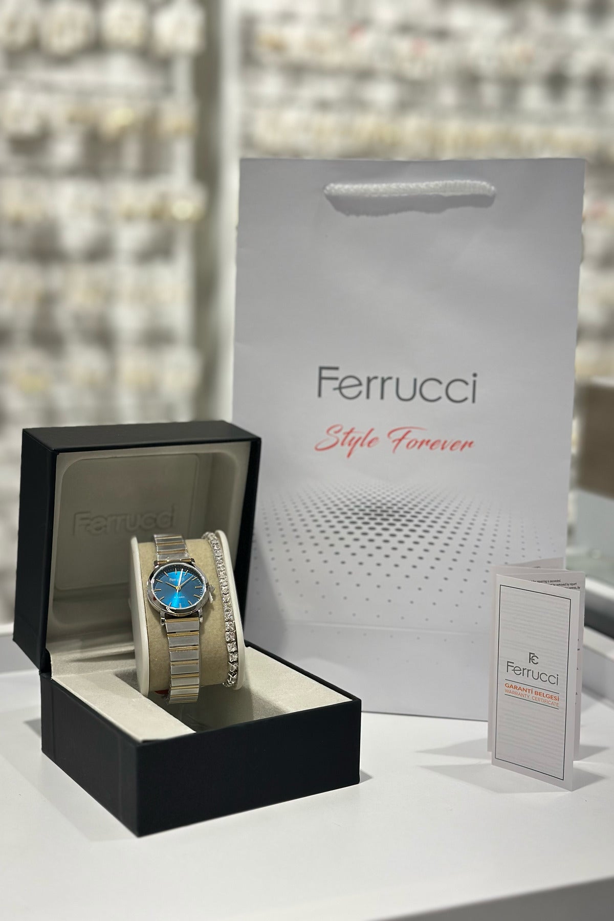 Ferrucci Orijinal Çelik Kordon Su Geçirmez 2 Yıl Garantili Kadın Kol Saati (22.03.2026)
