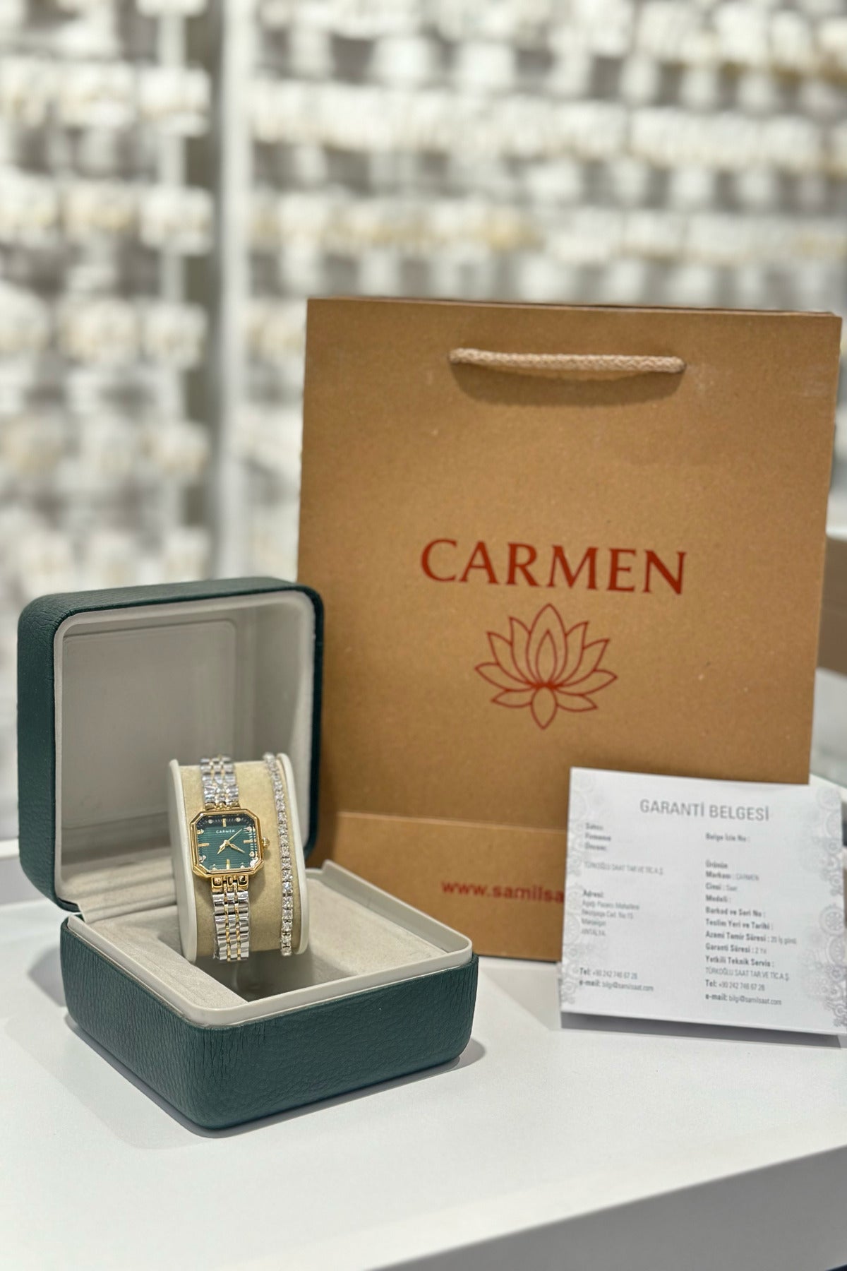 Carmen Çelik Kordon Su Geçirmez Garantili Kadın Kol Saati (CR1AG0047)