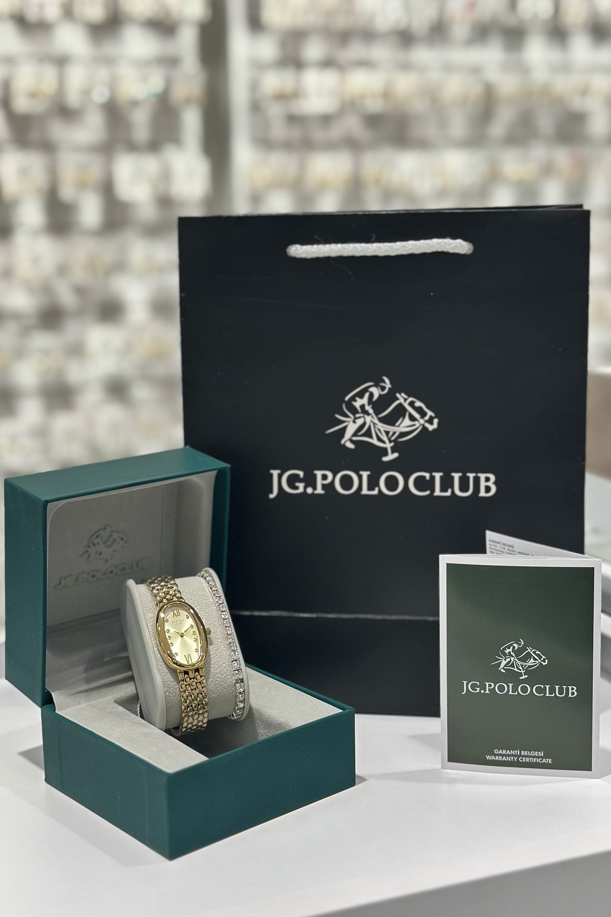 J.G. Polo Club Orijinal Çelik Kasa Çelik Kordon Su Geçirmez 2 Yıl Garantili Kadın Kol Saati (JPC.0326S04761M)