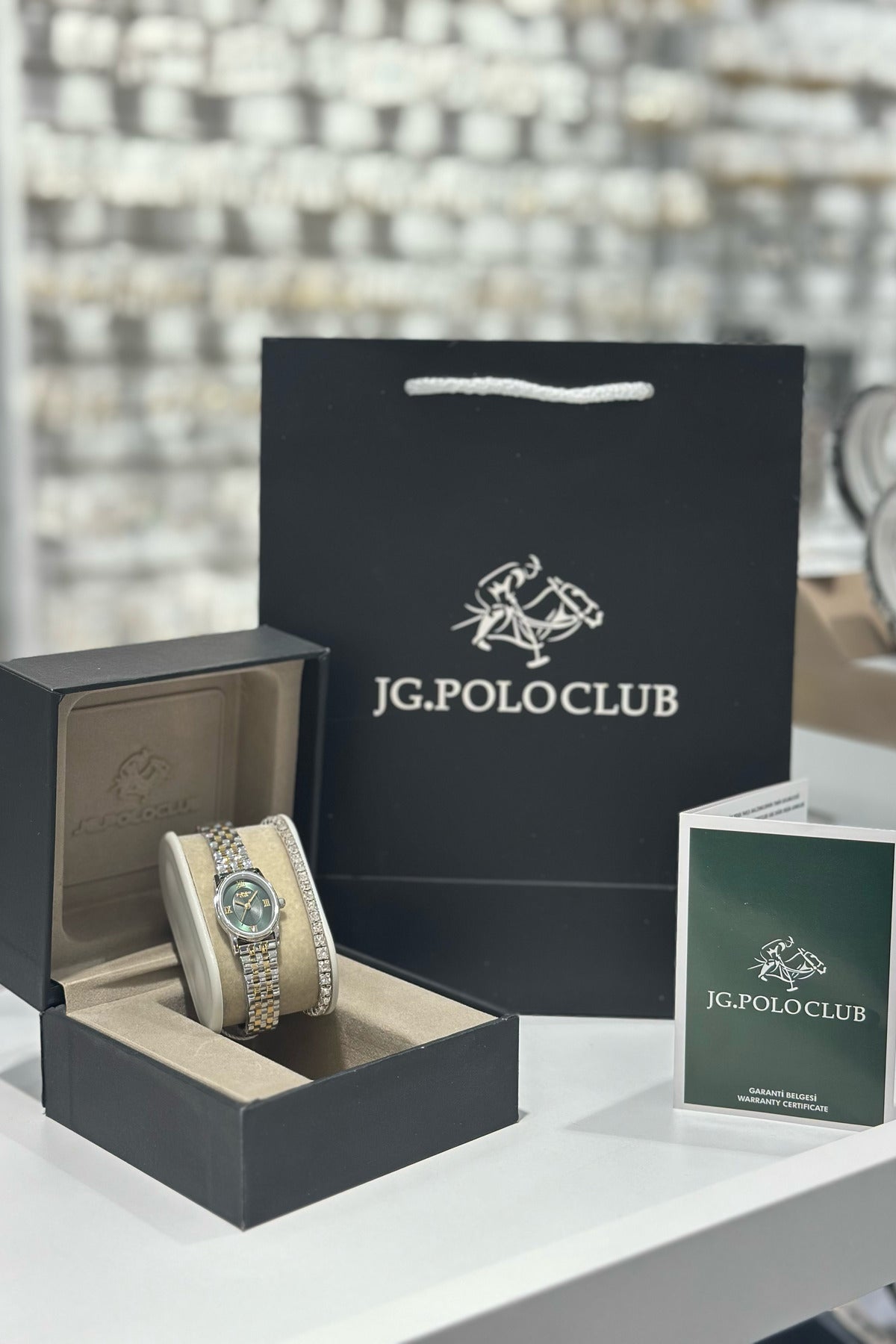 J.G. Polo Club Orijinal Çelik Kasa Çelik Kordon Su Geçirmez 2 Yıl Garantili Kadın Kol Saati (JPC.0626S04839M)
