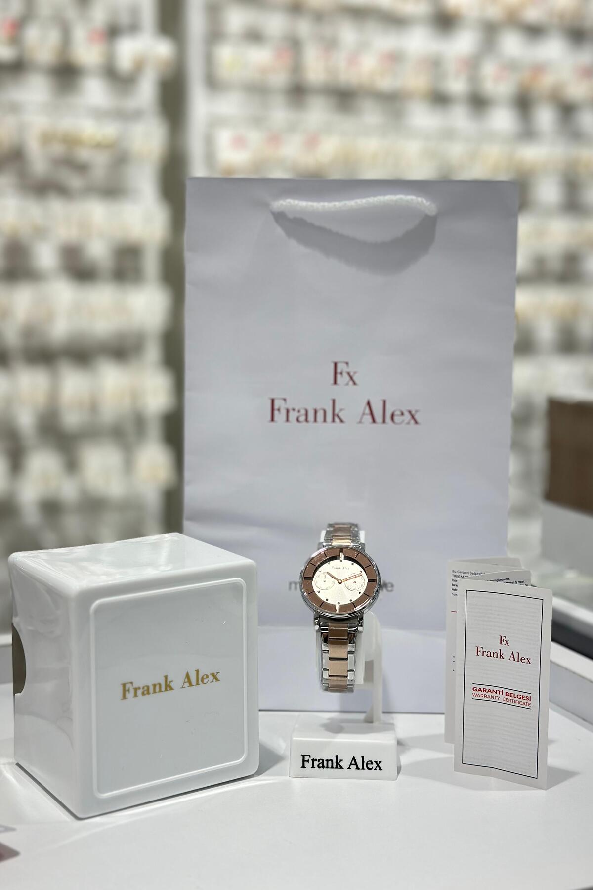 Frank Alex Çelik Kordon Su Geçirmez Garantili Kadın Kol Saati (02.02.2026)