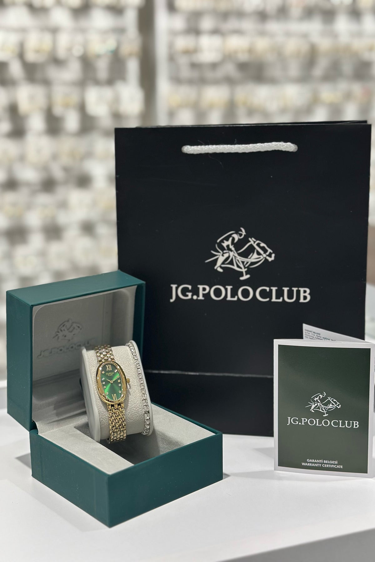 J.G. Polo Club Orijinal Çelik Kasa Çelik Kordon Su Geçirmez 2 Yıl Garantili Kadın Kol Saati (JPC.0326S04761M)