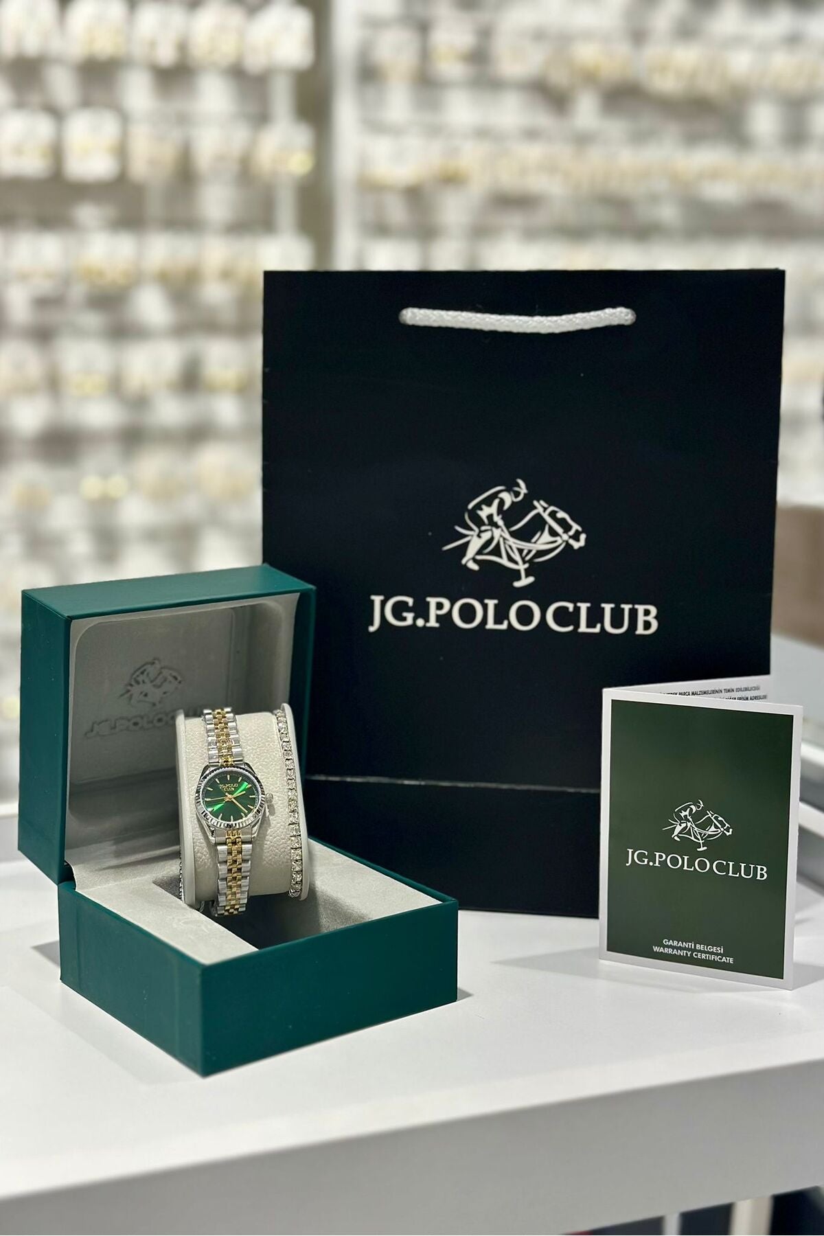 J.G. Polo Club Orijinal Çelik Kasa Çelik Kordon Su Geçirmez 2 Yıl Garantili Kadın Kol Saati (JPC.0426S04649M)