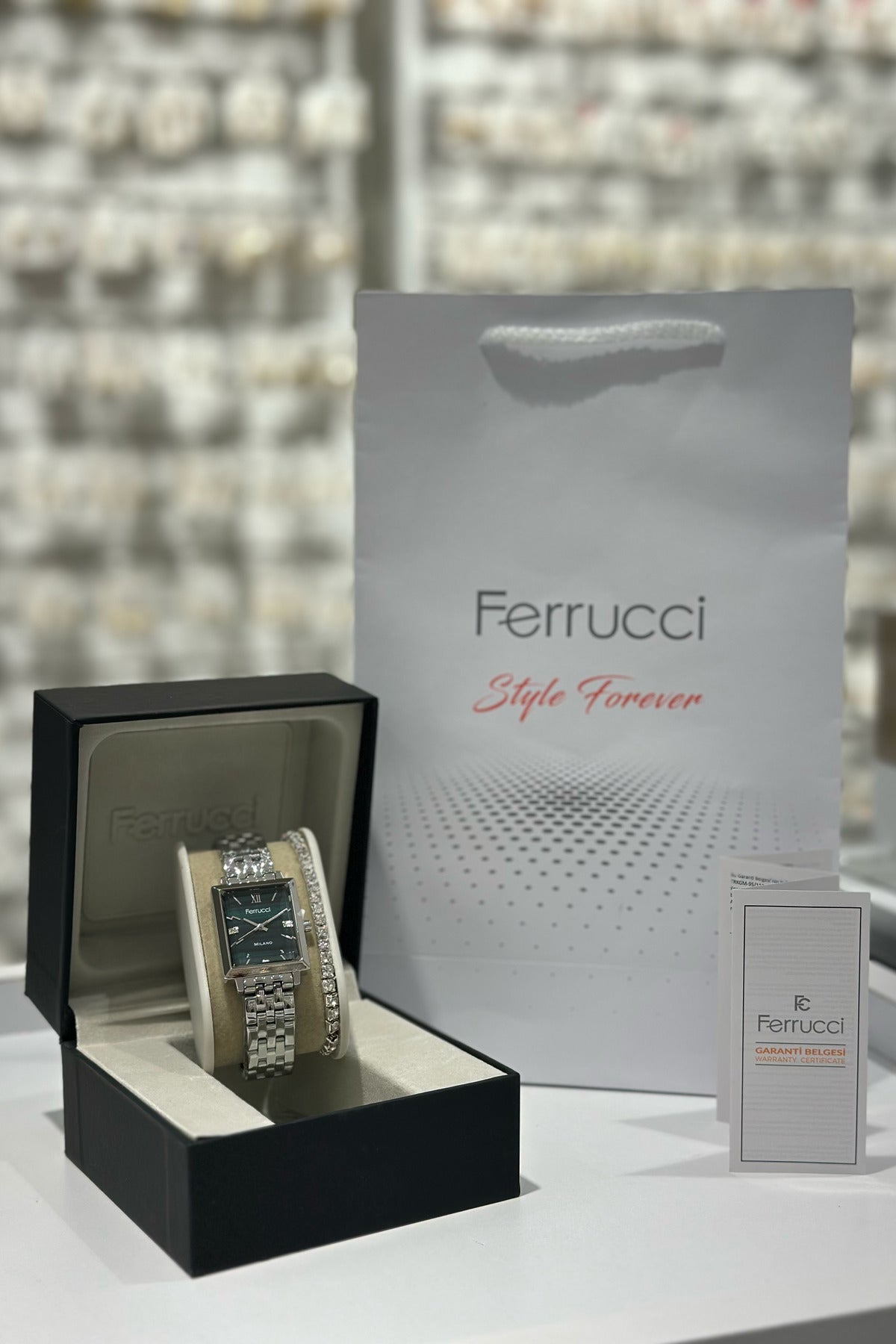 Ferrucci Orijinal Çelik Kordon Su Geçirmez 2 Yıl Garantili Kadın Kol Saati (24.03.2026)