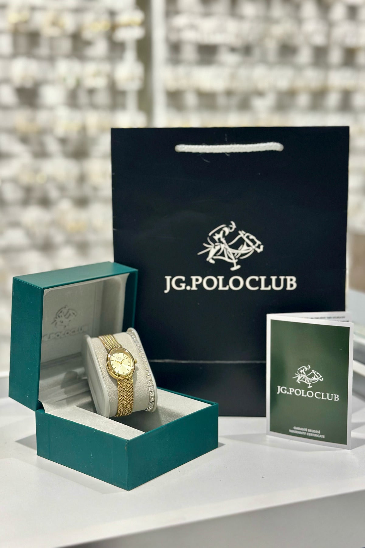 J.G. Polo Club Orijinal Çelik Kasa Çelik Kordon Su Geçirmez 2 Yıl Garantili Kadın Kol Saati (JPC.0426S04838M)