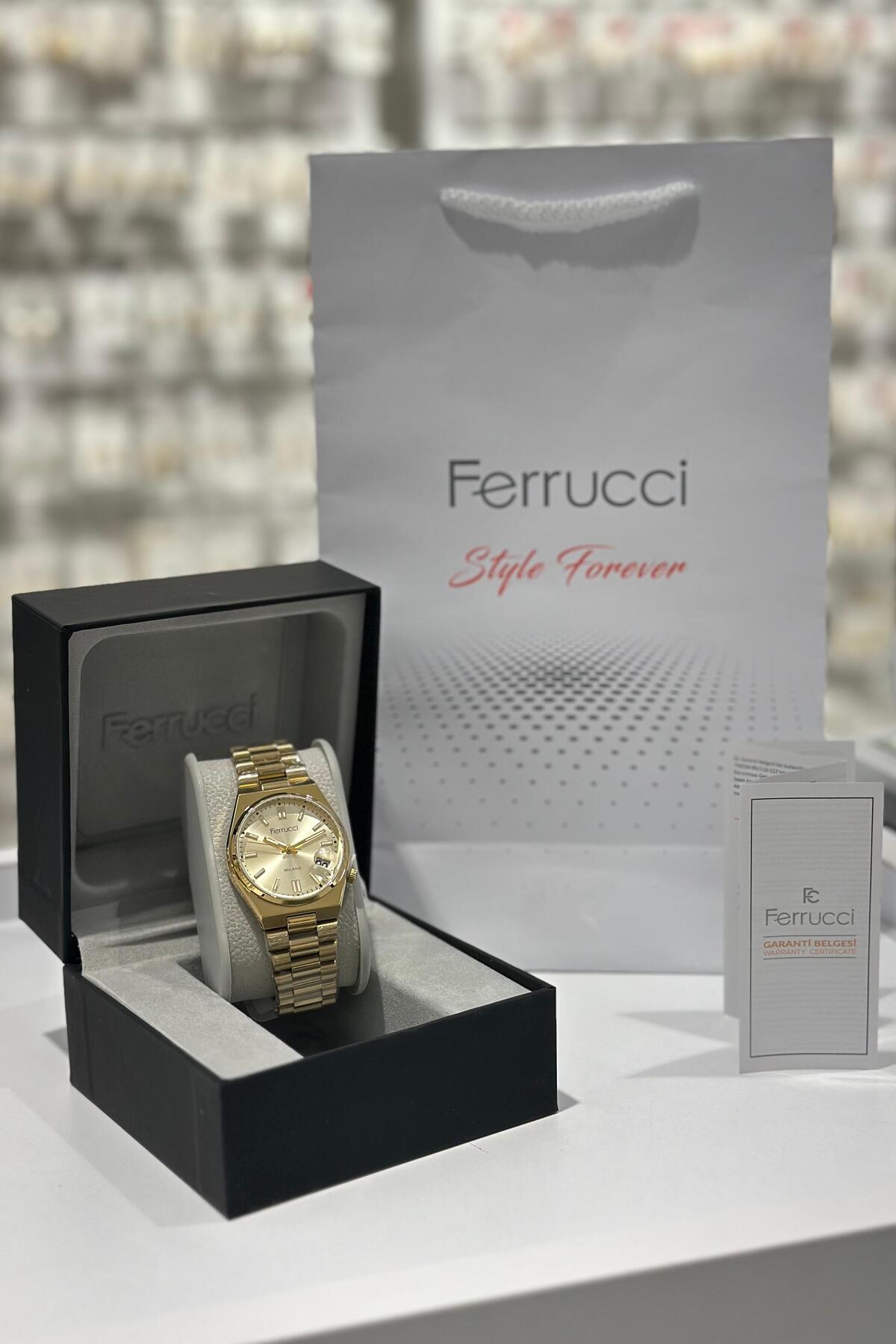 Ferrucci Çelik Kordon Su Geçirmez Garantili Kadın Kol Saati (05.12.2025)