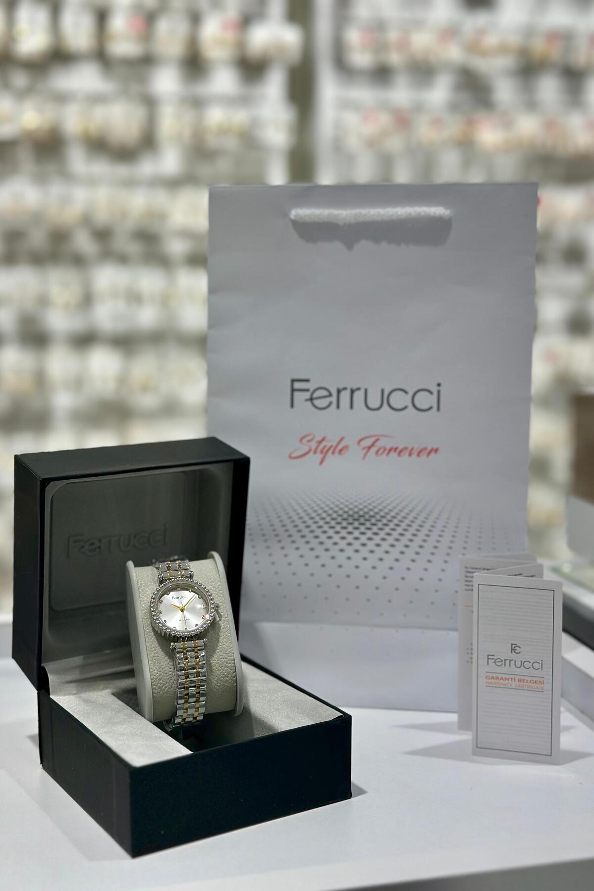 Ferrucci Çelik Kordon Su Geçirmez Garantili Kadın Kol Saati (29.11.2025)