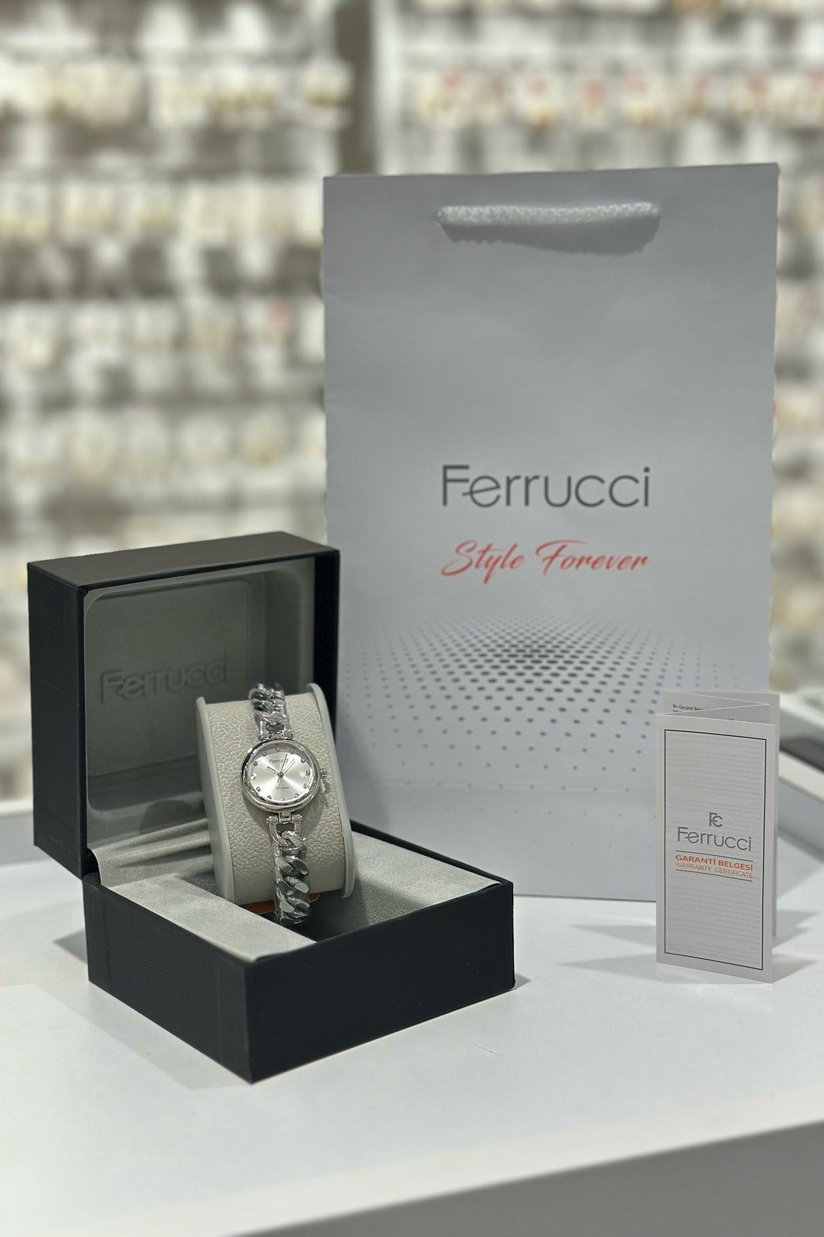 Ferrucci Çelik Kordon Su Geçirmez Garantili Kadın Kol Saati (22.12.2025)