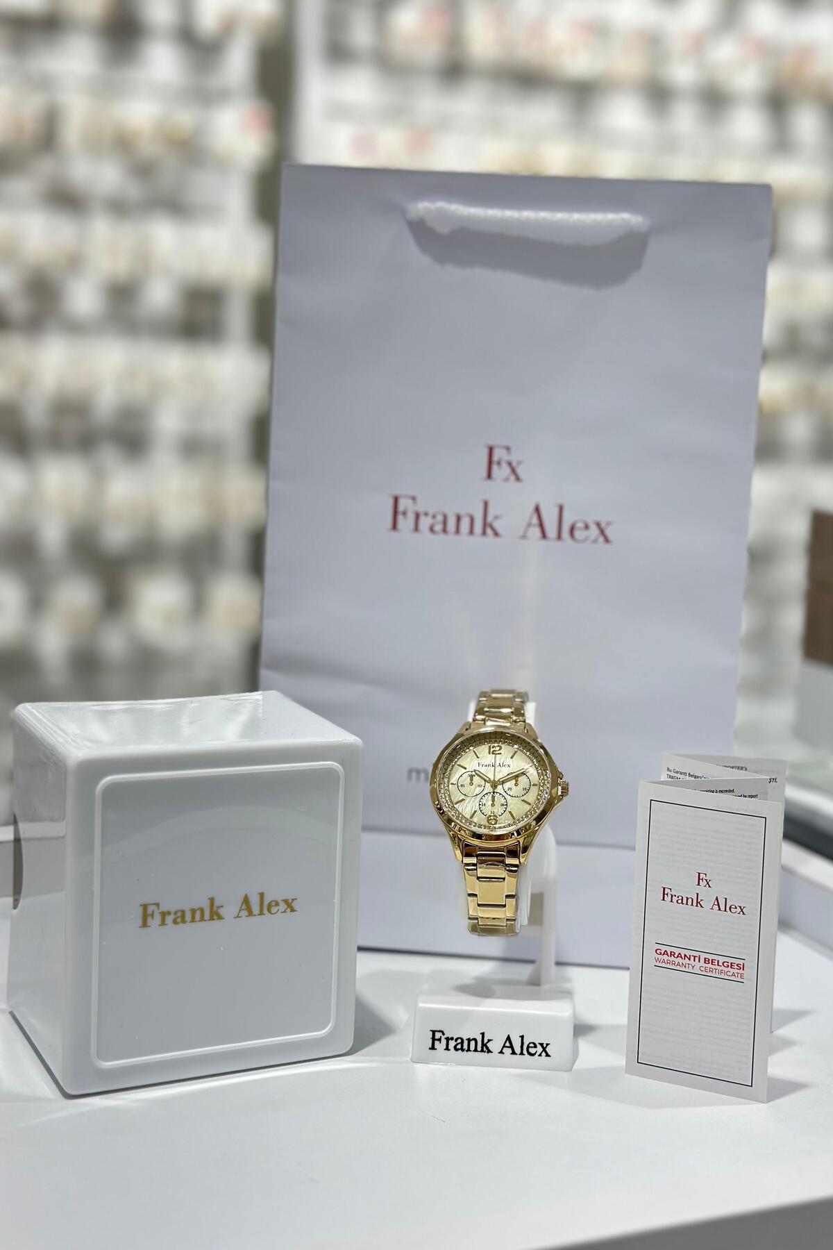 Frank Alex Çelik Kordon Su Geçirmez Garantili Kadın Kol Saati (24.01.2026)