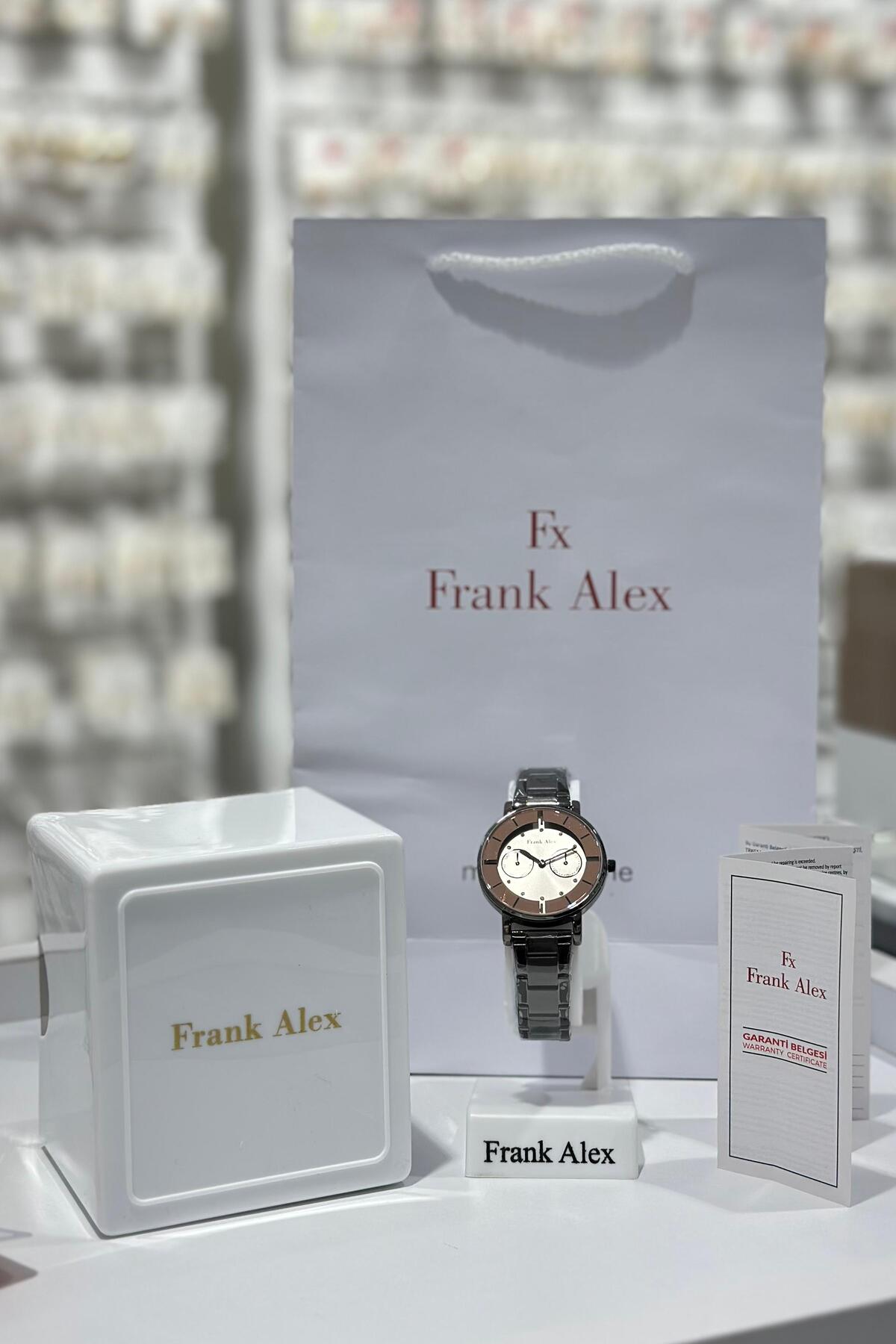 Frank Alex Çelik Kordon Su Geçirmez Garantili Kadın Kol Saati (02.02.2026)