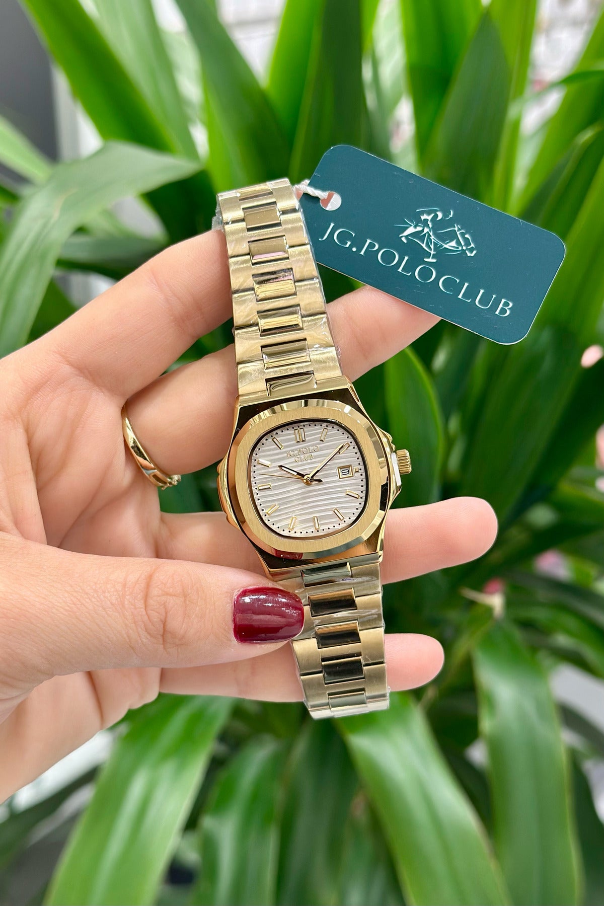J.G. Polo Club Orijinal Çelik Kasa Çelik Kordon Su Geçirmez 2 Yıl Garantili Kadın Kol Saati (JPC.0326S04390M)