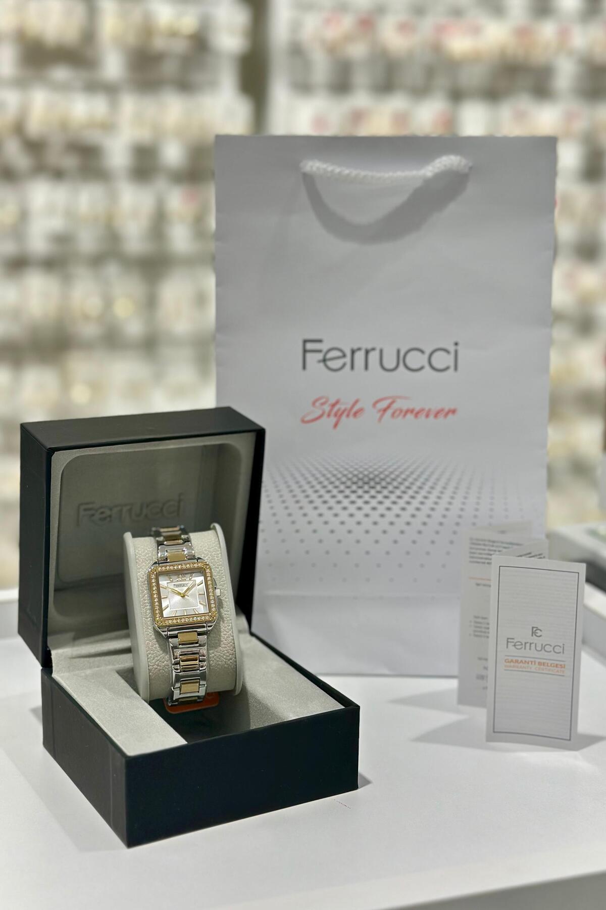 Ferrucci Çelik Kordon Su Geçirmez Garantili Kadın Kol Saati (01.12.2025)