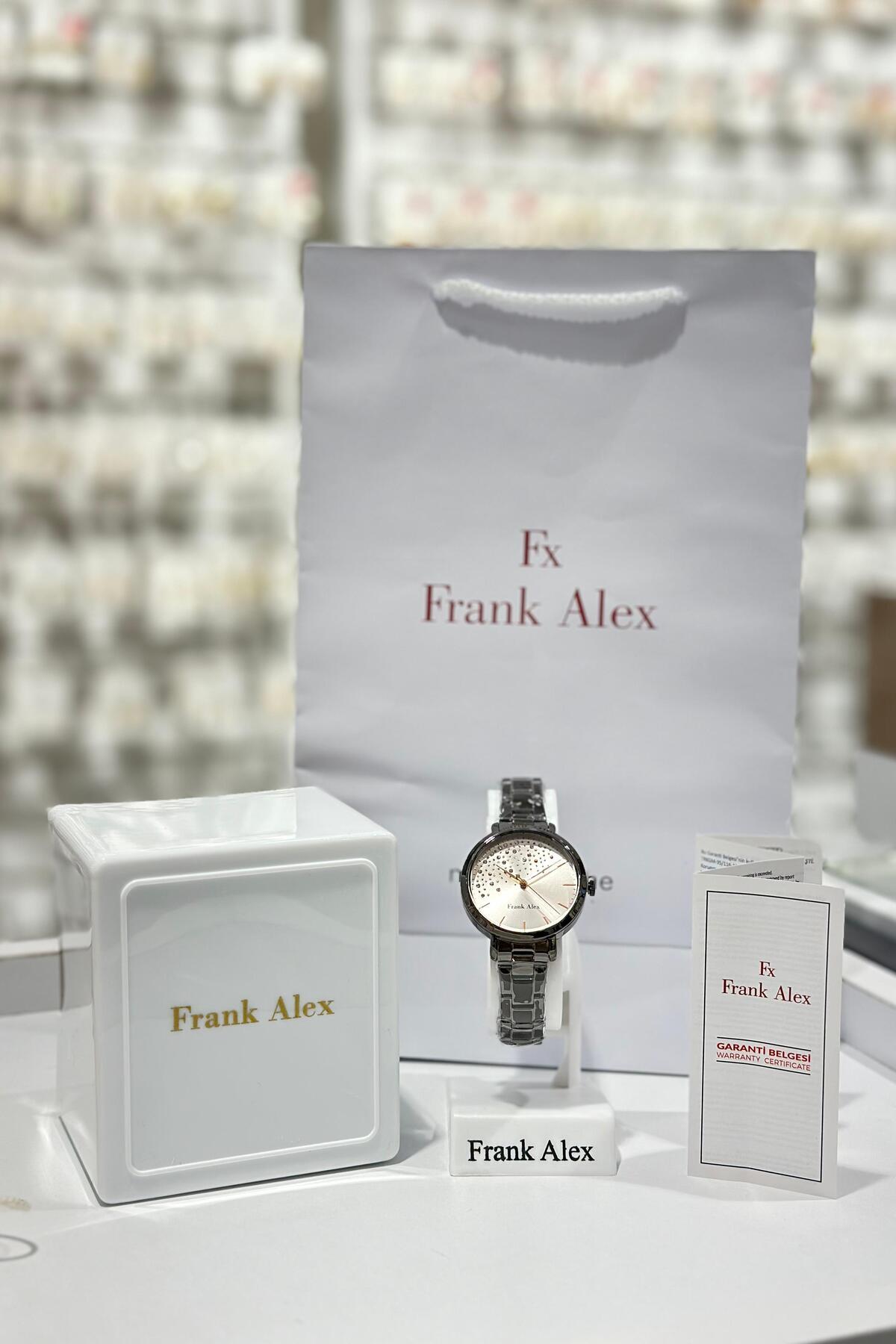 Frank Alex Çelik Kordon Su Geçirmez Garantili Kadın Kol Saati (28.01.2026)