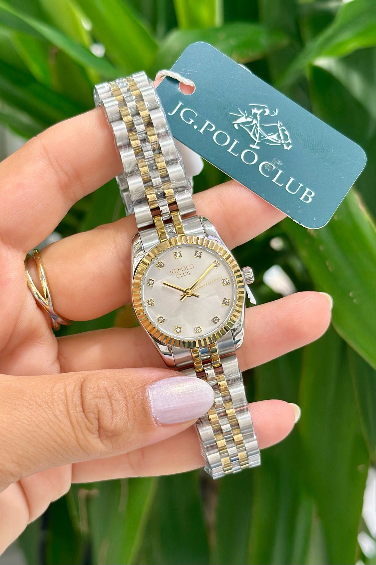 J.G. Polo Club Orijinal Çelik Kasa Çelik Kordon Su Geçirmez 2 Yıl Garantili Kadın Kol Saati (JPC.0626S04552MTR)