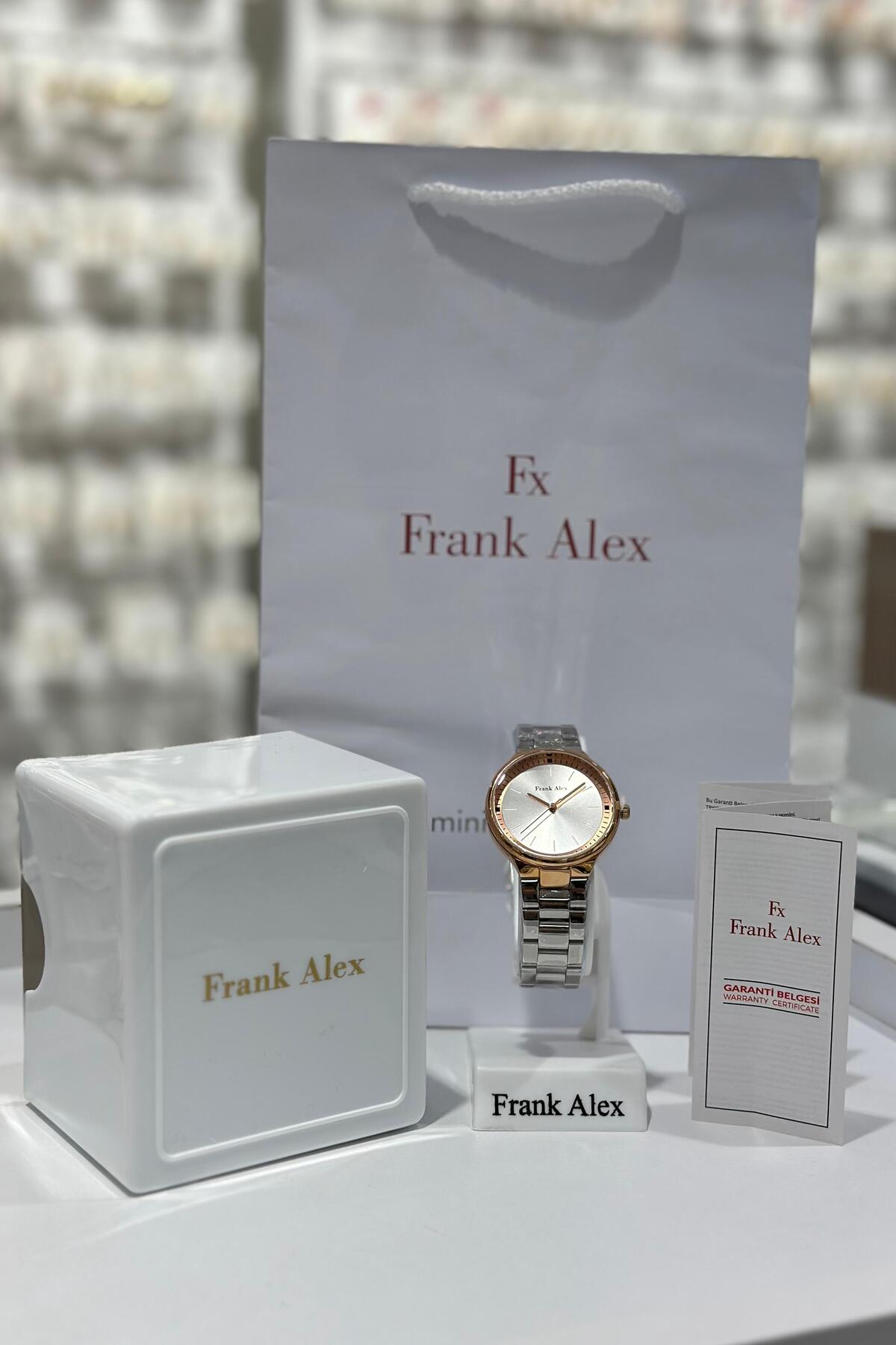 Frank Alex Çelik Kordon Su Geçirmez Garantili Kadın Kol Saati (04.02.2026)