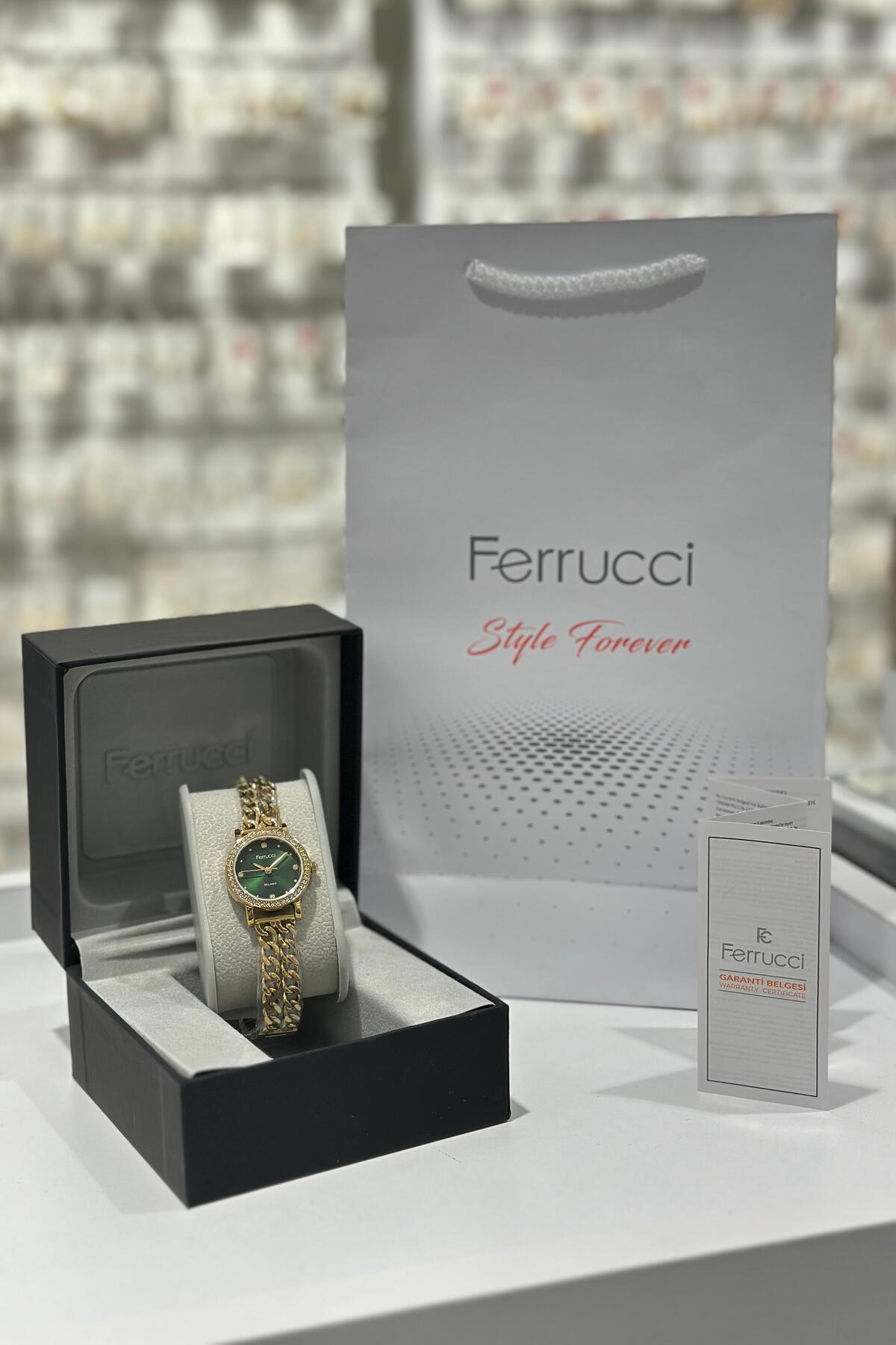 Ferrucci Çelik Kordon Su Geçirmez Garantili Kadın Kol Saati (23.12.2025)