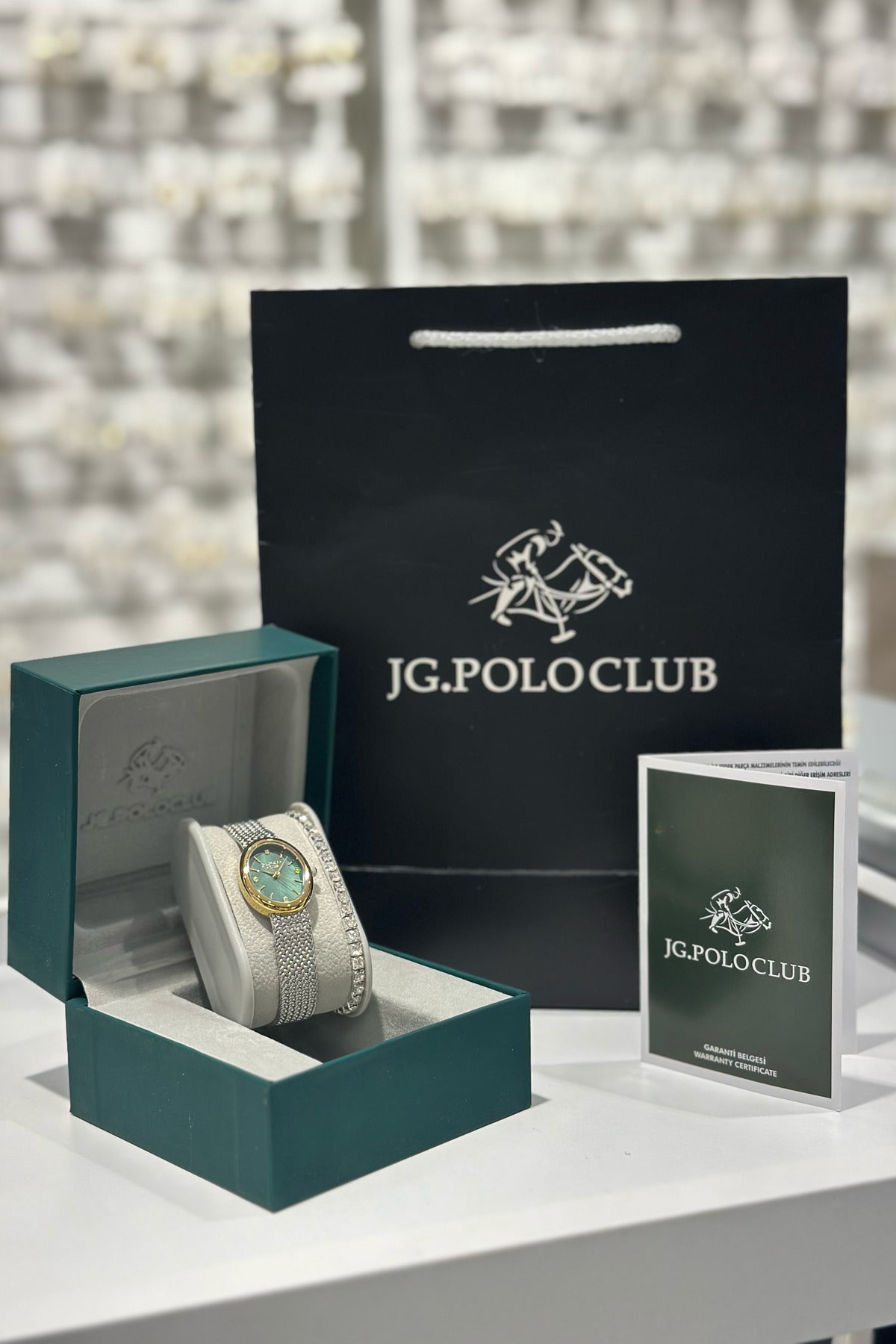 J.G. Polo Club Orijinal Çelik Kasa Çelik Kordon Su Geçirmez 2 Yıl Garantili Kadın Kol Saati (JPC.0426S04838M)