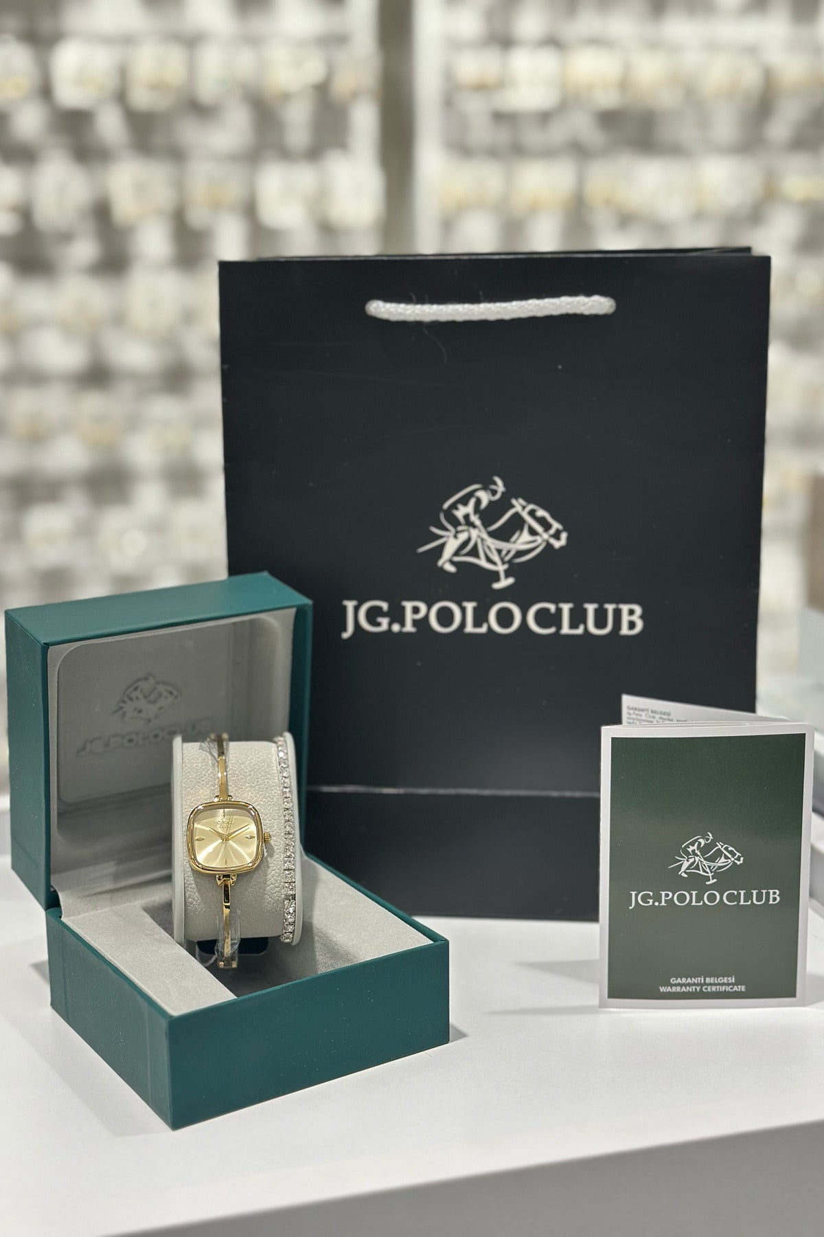 J.G. Polo Club Orijinal Çelik Kasa Çelik Kordon Su Geçirmez 2 Yıl Garantili Kadın Kol Saati (JPC.0126S04836M)