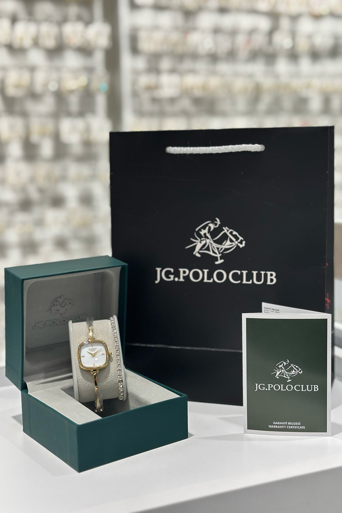 J.G. Polo Club Orijinal Çelik Kasa Çelik Kordon Su Geçirmez 2 Yıl Garantili Kadın Kol Saati (JPC.0126S04836M)