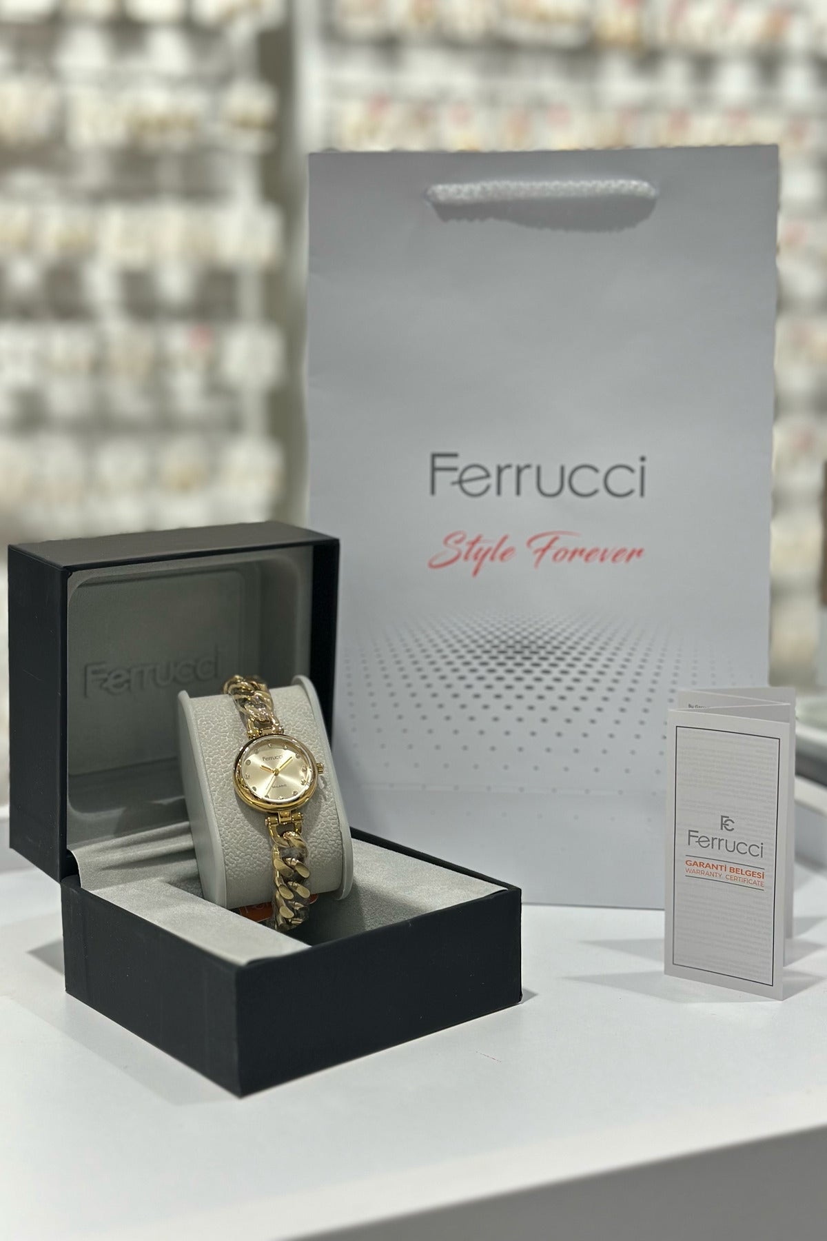 Ferrucci Çelik Kordon Su Geçirmez Garantili Kadın Kol Saati (22.12.2025)