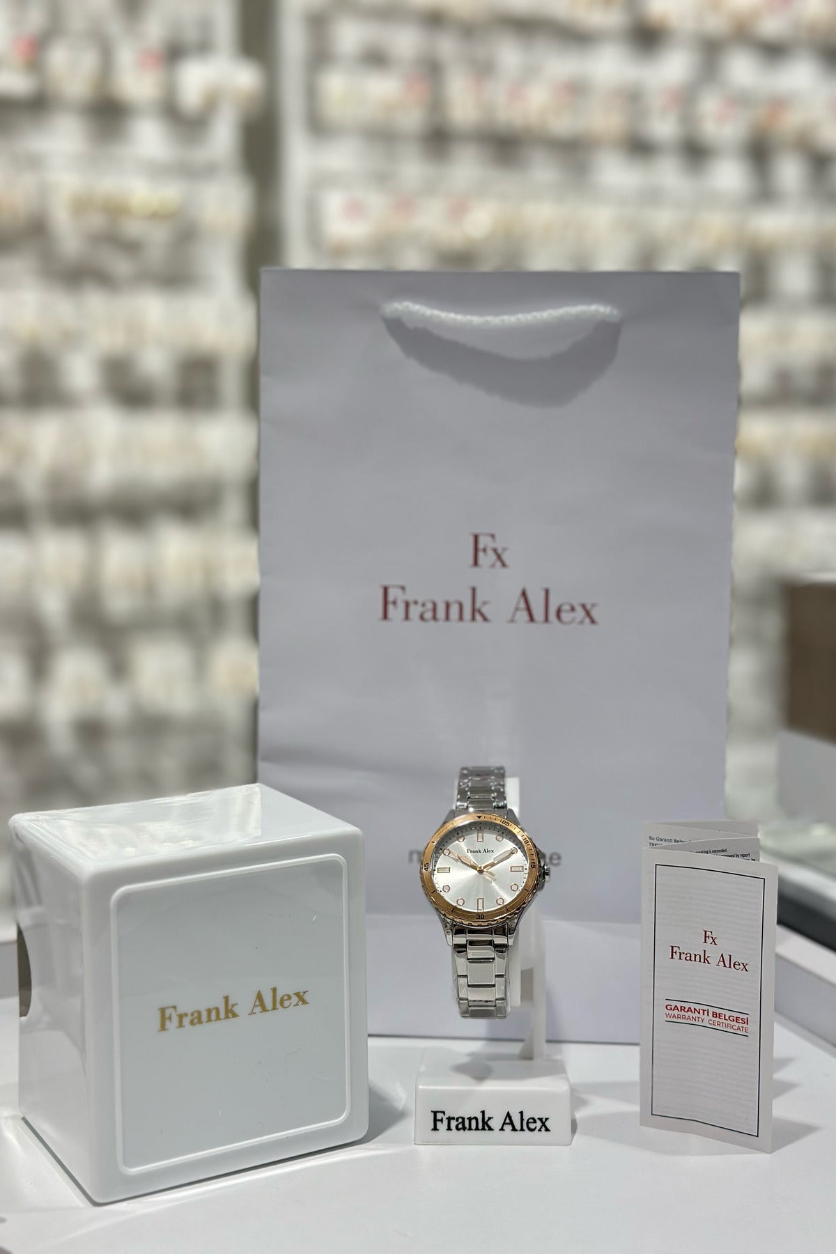 Frank Alex Çelik Kordon Su Geçirmez Garantili Kadın Kol Saati (25.01.2026)
