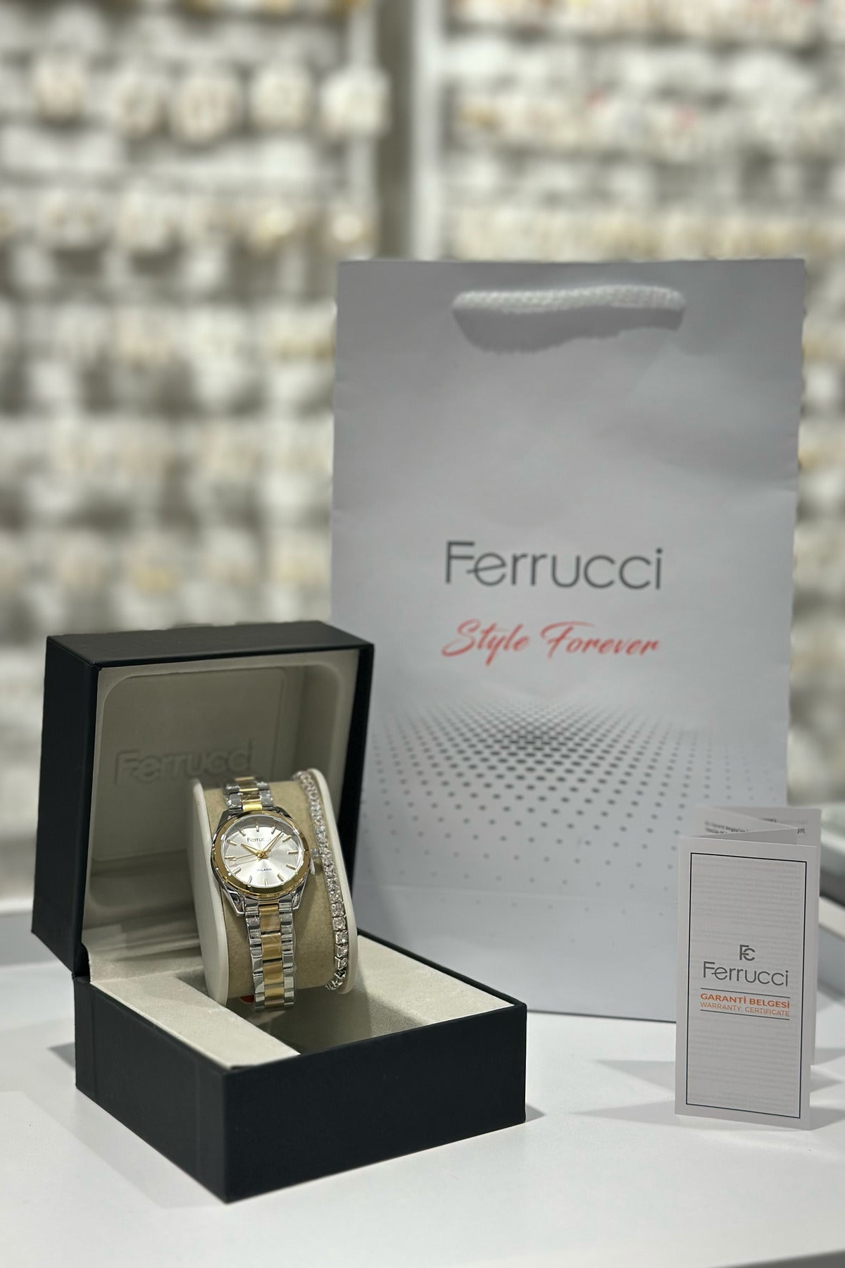 Ferrucci Orijinal Çelik Kordon Su Geçirmez 2 Yıl Garantili Kadın Kol Saati (25.03.2026)